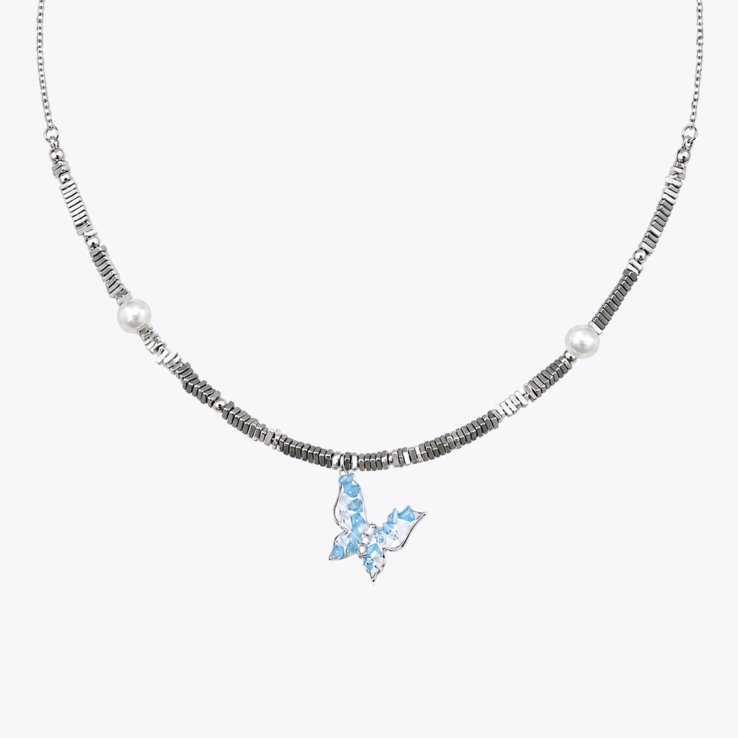 ALENCIA Azure Blossom Crystal &amp; Pearl Jewelry Set image 3