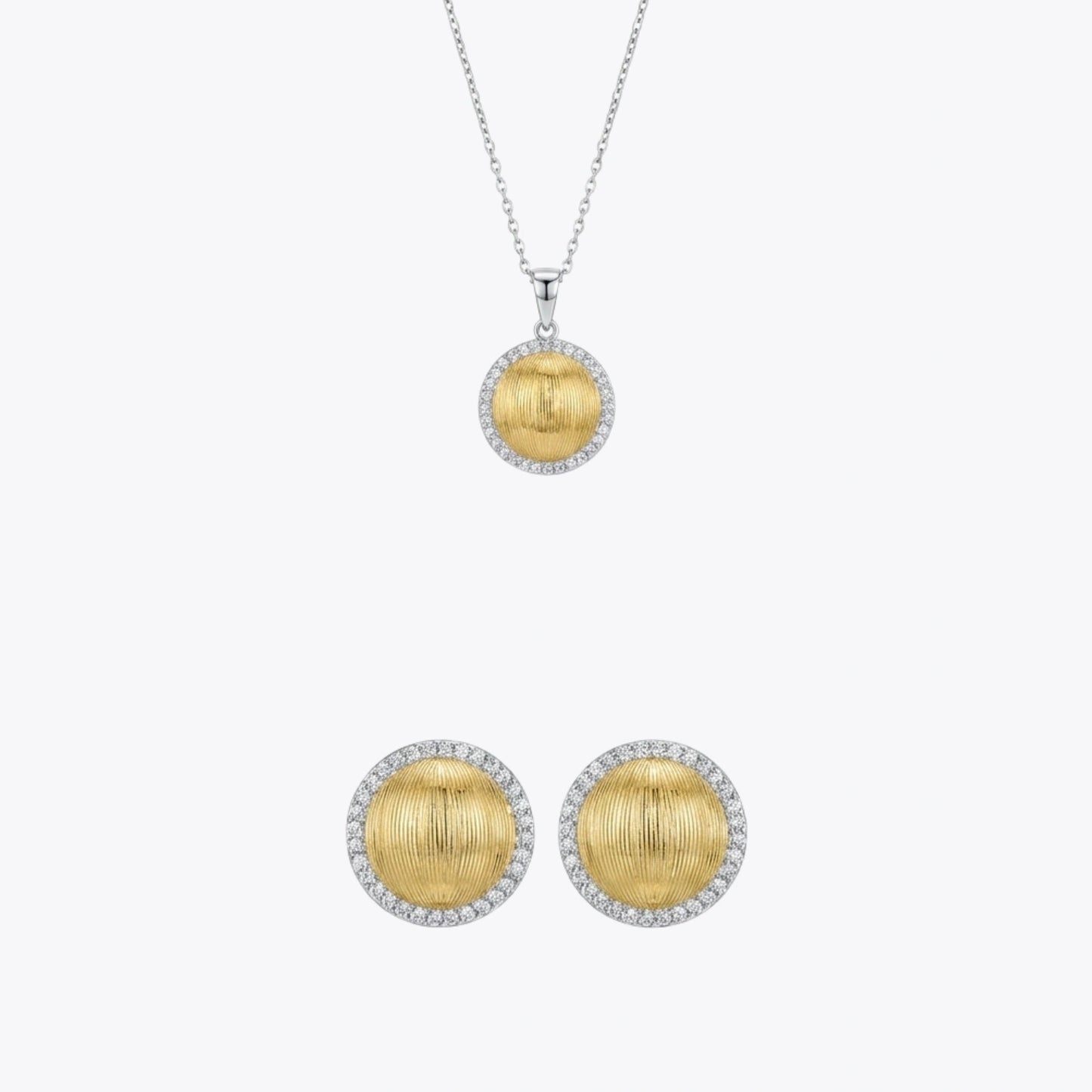 ALENCIA Timeless Silver Grace Necklace &amp; Ring Set image 2