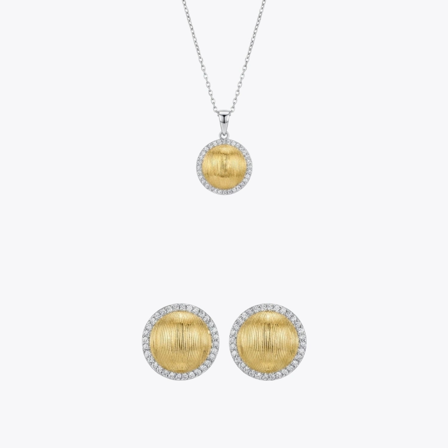 ALENCIA Timeless Silver Grace Necklace &amp; Ring Set image 2