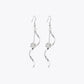 Silver Spiral Charm Dangler Earrings image 2