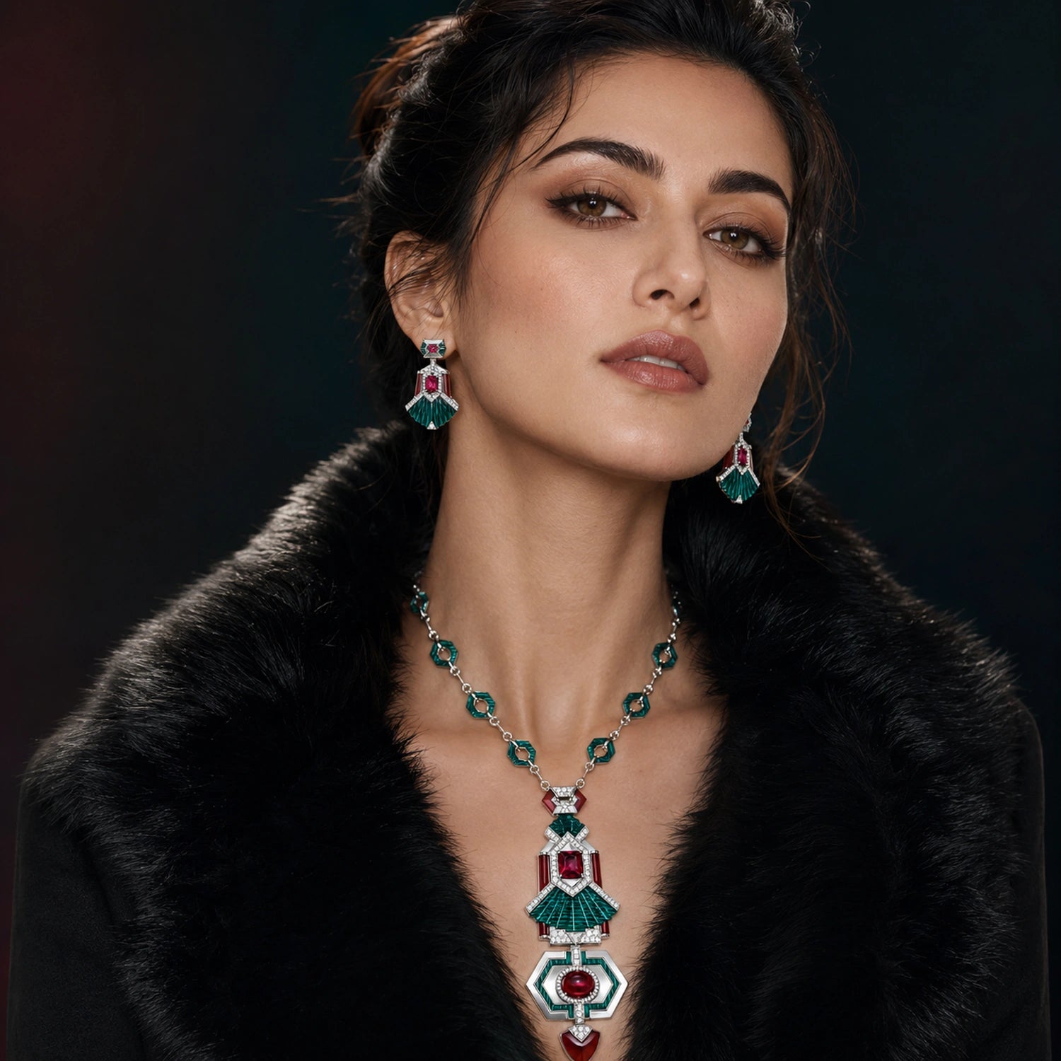 Alencia Emerald Empress Limited Edition Necklace Set image 1