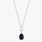 Midnight Pearl Drop Necklace &amp; Earrings Combo image 3