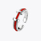 The Alencia Urban Serenade Red Cord Staple Ring image 2