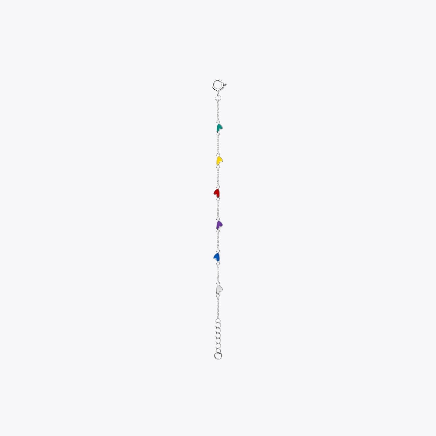 Rainbow Heart Charm Bracelet image 2