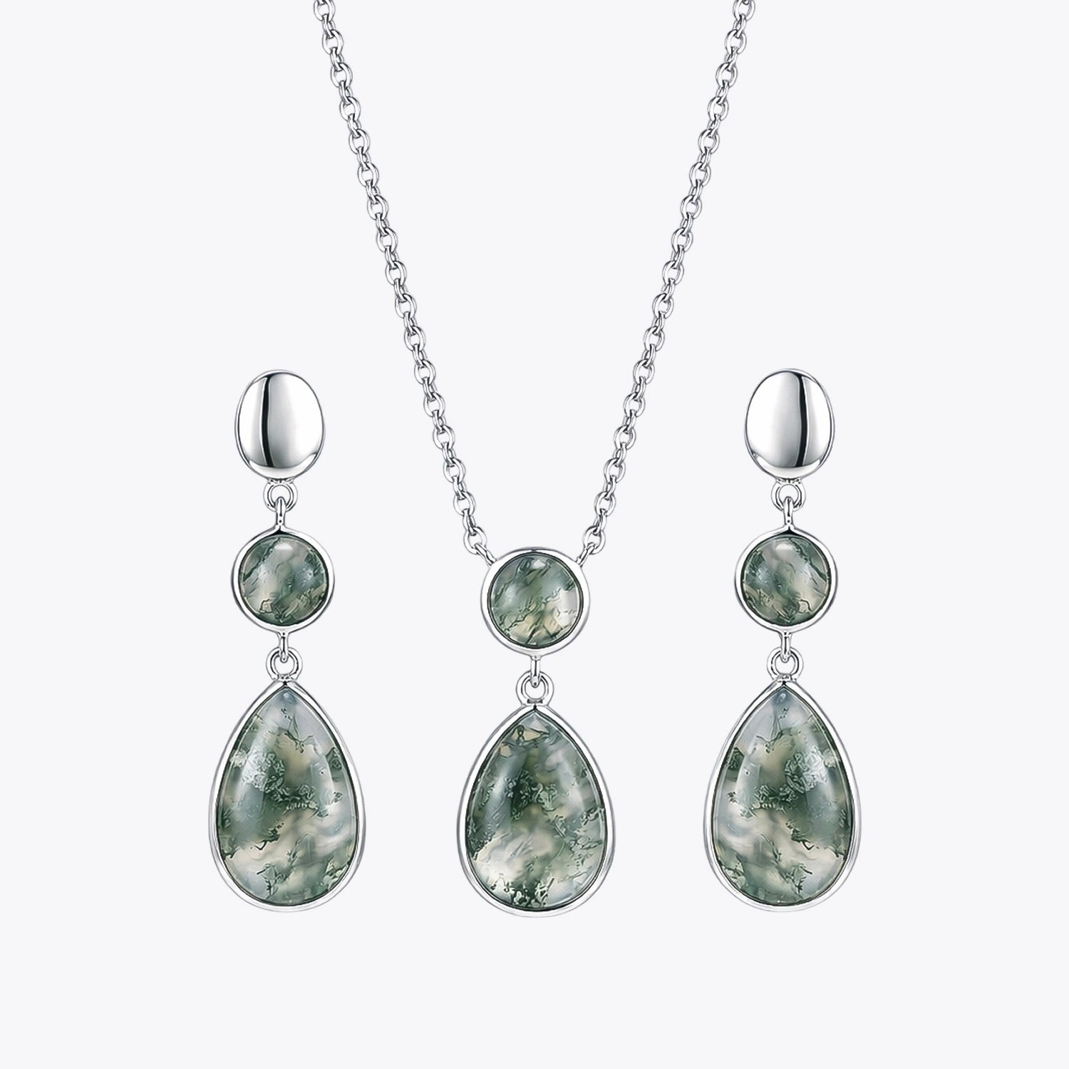 Alencia Moss Agate Forest Drop Set image 2