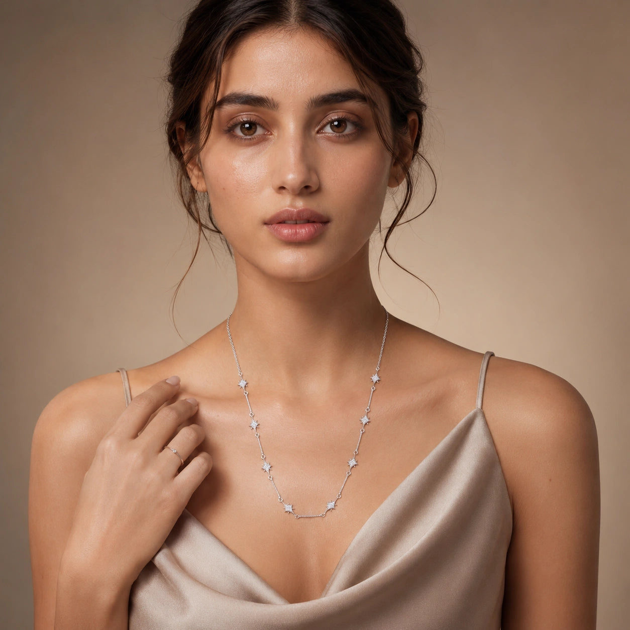 Celestial Star Station Necklace image 1