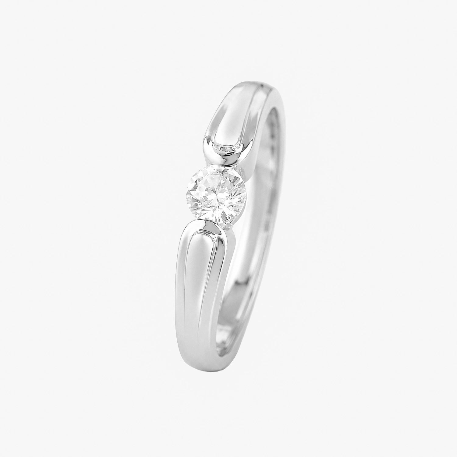 The Alencia Urban Serenade Collar Solitaire Ring image 2