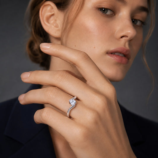 The Alencia Urban Serenade Heart Bypass Ring image 1