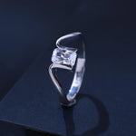 The Alencia Urban Serenade Radiant Baguette Bypass Ring
