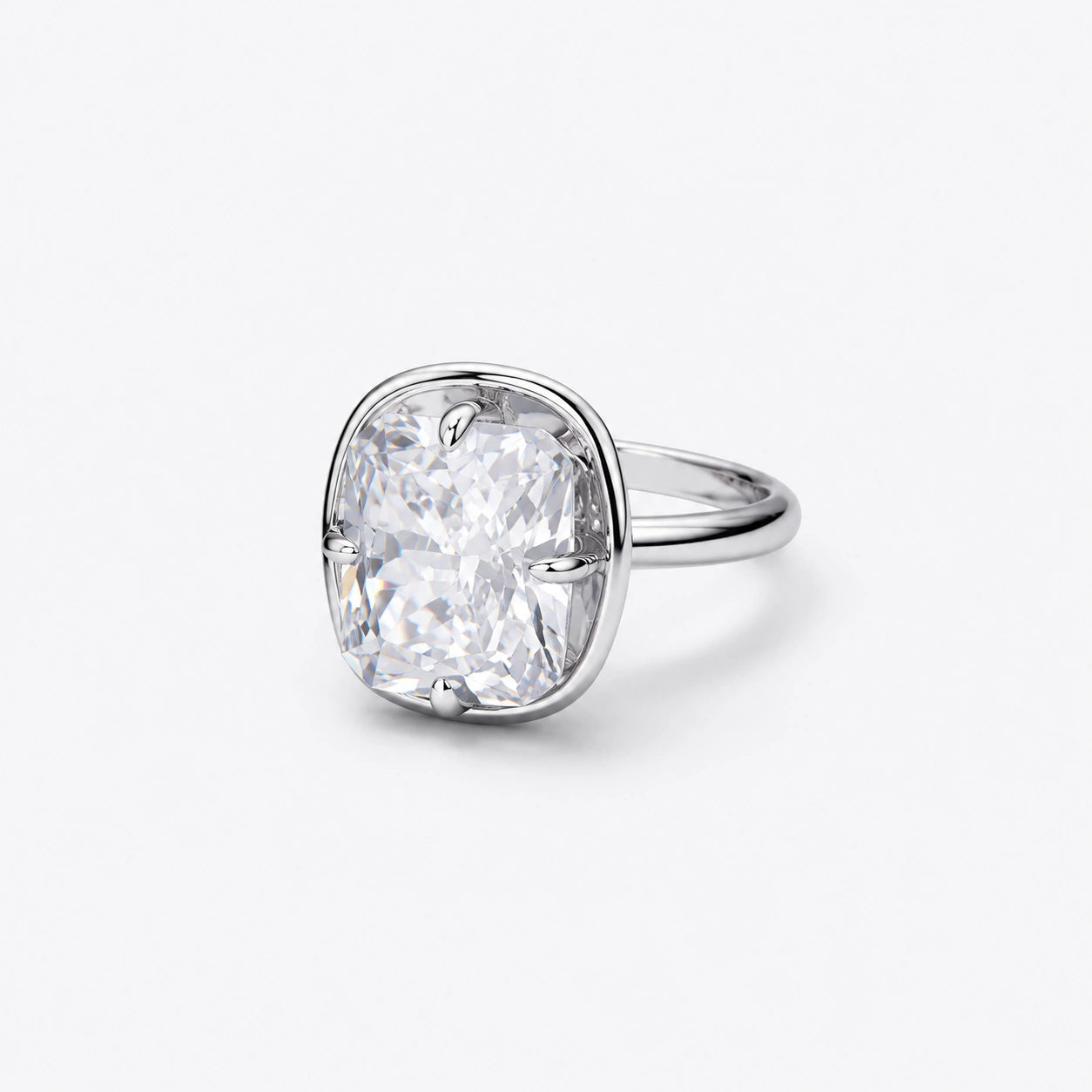 Azure Twist Solitaire Ring image 2