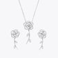 ALENCIA Azure Blossom Crystal &amp; Pearl Set image 2
