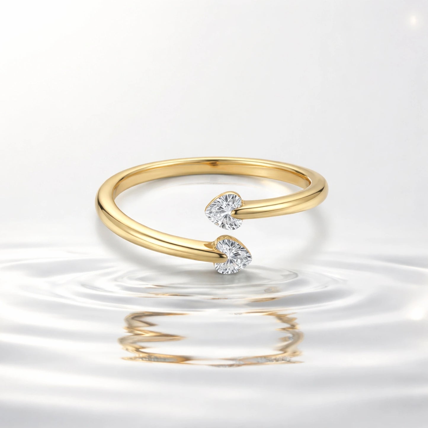 Embrace Sparkle Silver Ring image 0