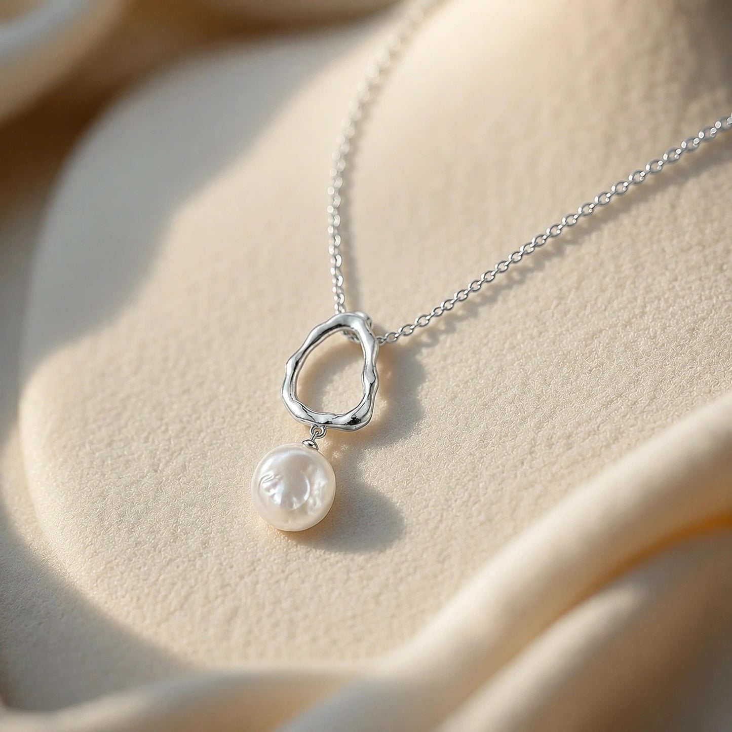 Organic Pearl Drop Pendant image 0