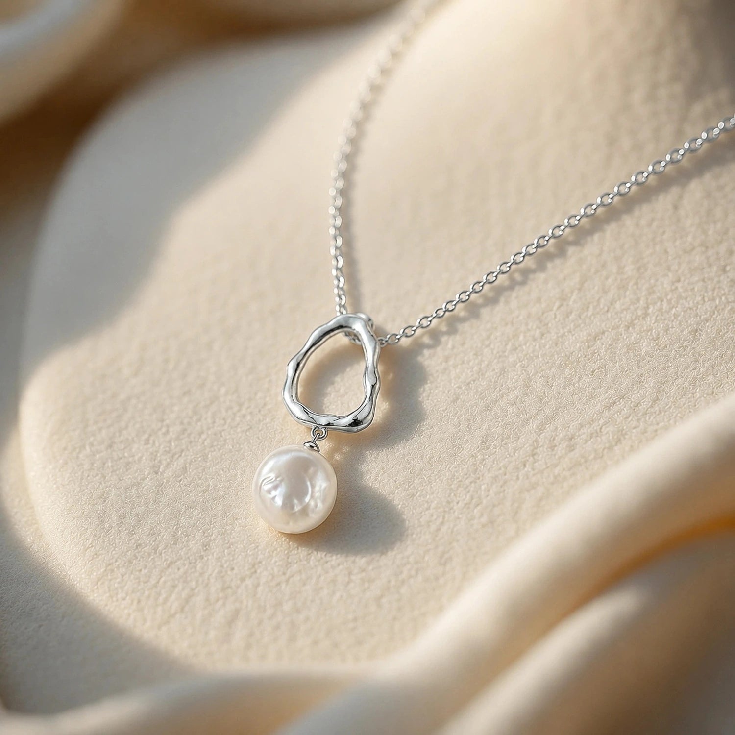 Organic Pearl Drop Pendant image 0