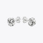 Silver Love Knot Stud Earrings image 2
