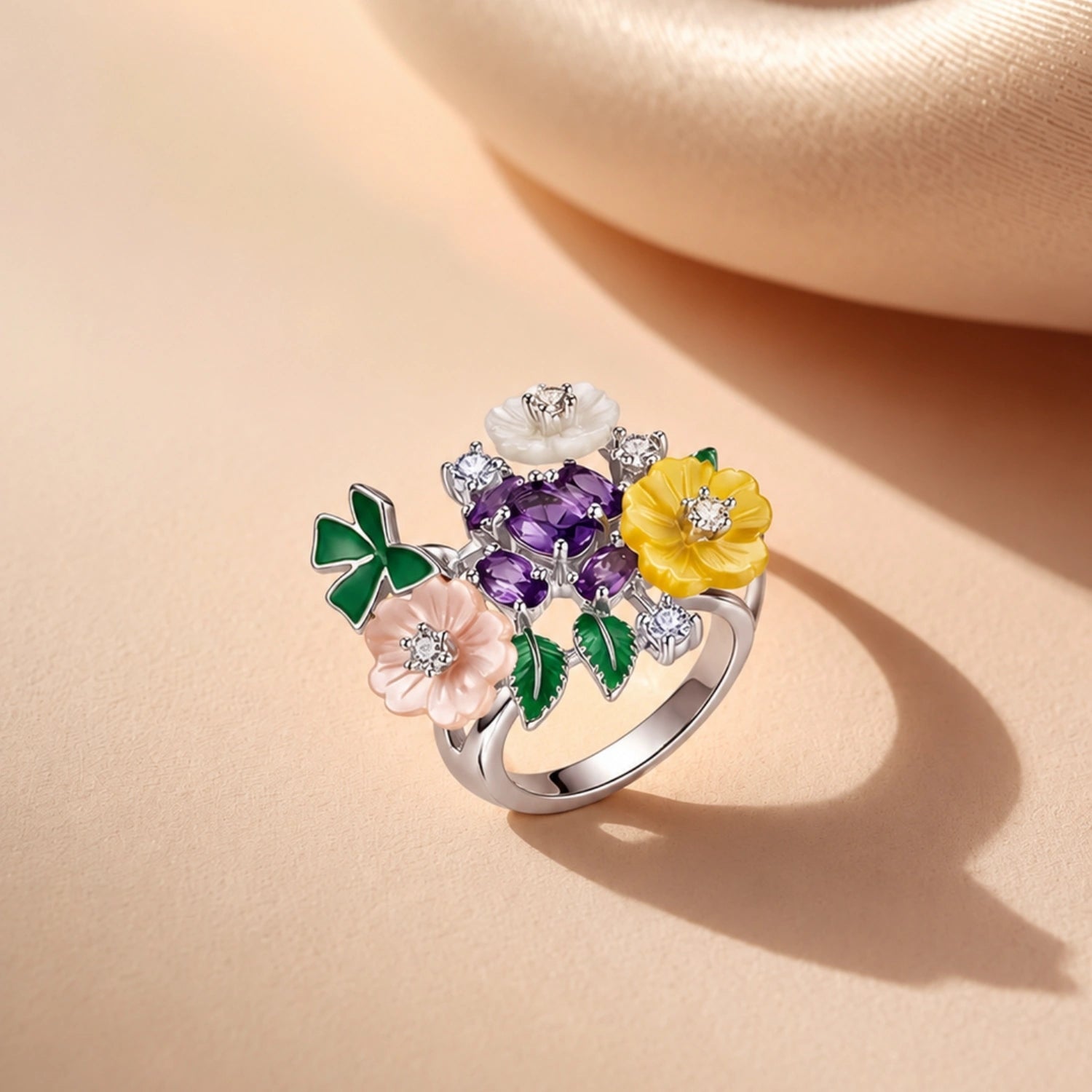 Bloom Garden Multicolor Floral Ring image 0