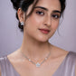 Aqua Bloom Pearl Necklace &amp; Earrings Combo image 11