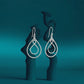 Silver Infinity Teardrop Dangler Earrings image 0