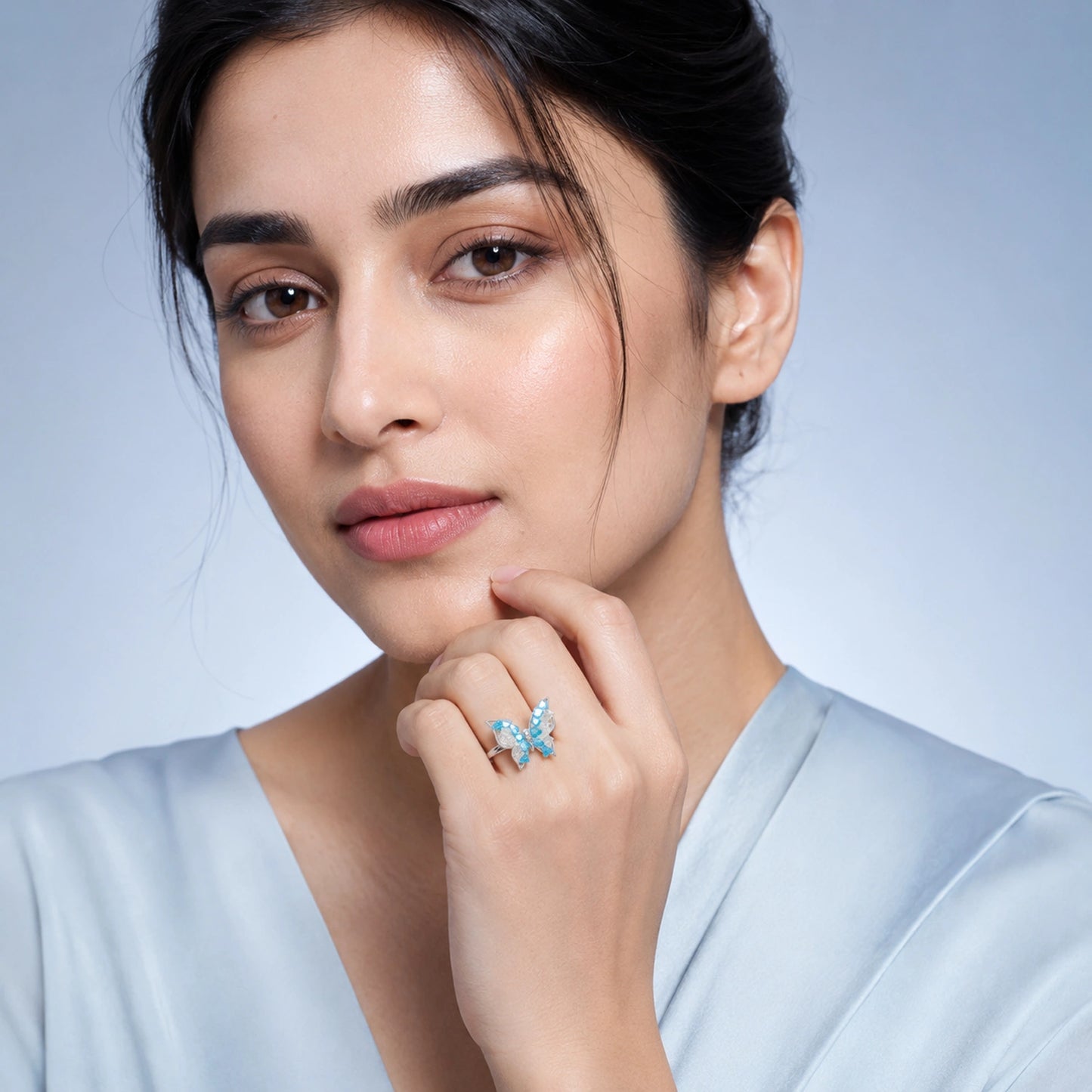 Butterfly Crystal Wing Ring – 3 Colour Variations image 1