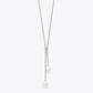 Pearl Drop Lariat Necklace image 2