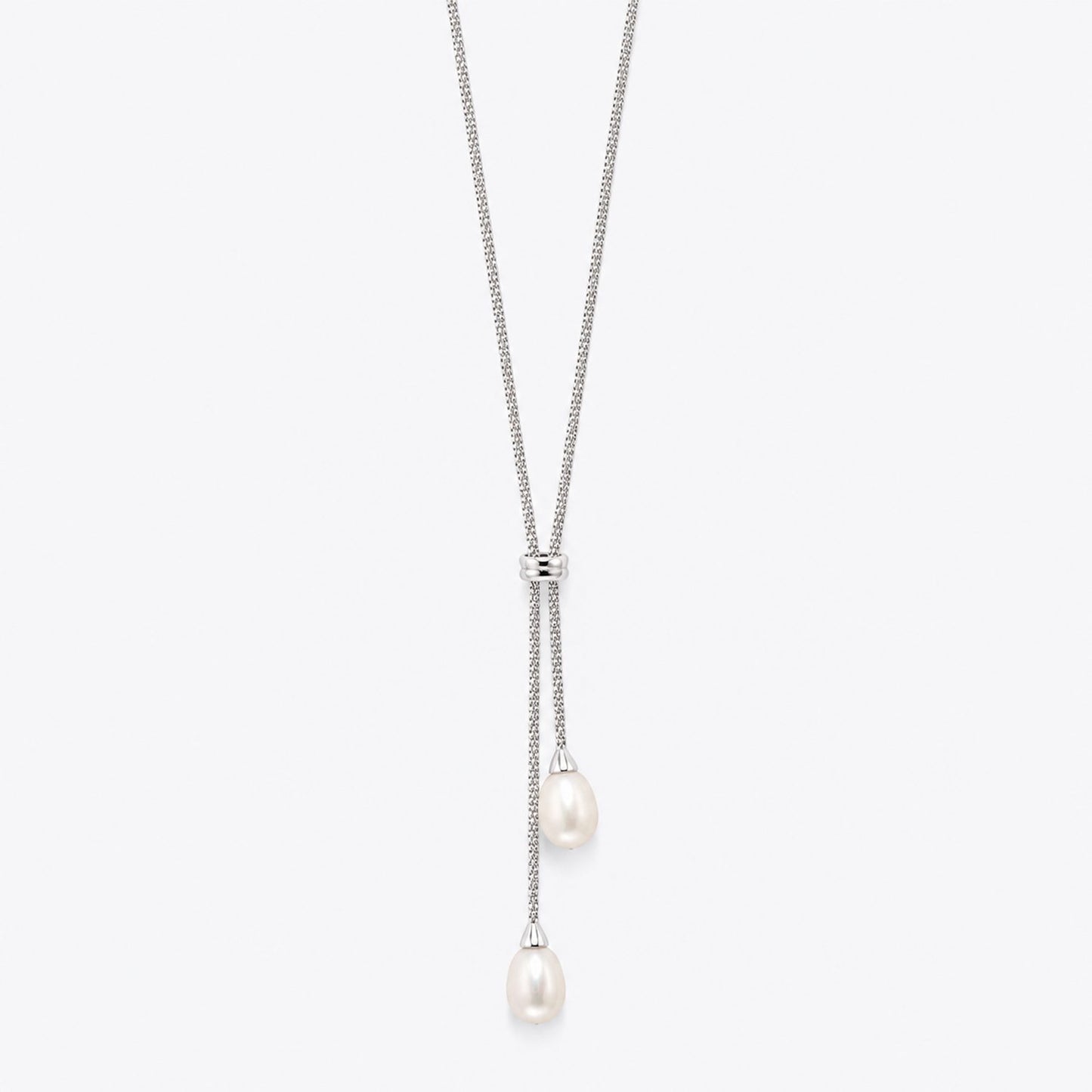 Pearl Drop Lariat Necklace image 2