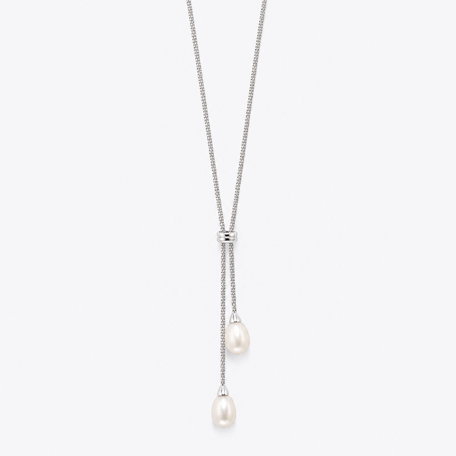 Pearl Drop Lariat Necklace image 2