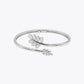 Silver Leaf Wrap Bracelet image 2