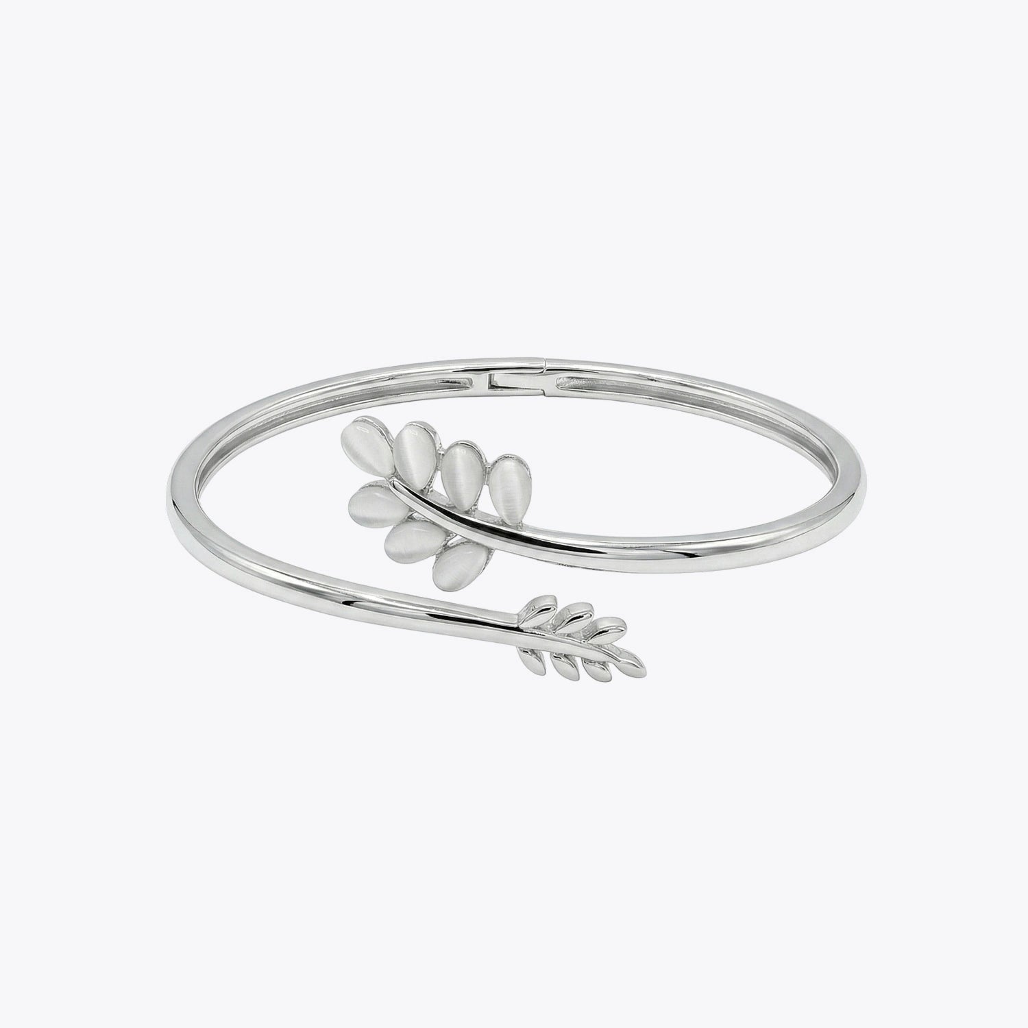 Silver Leaf Wrap Bracelet image 2