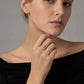 The Alencia Urban Serenade Wave Bypass Solitaire Ring image 1