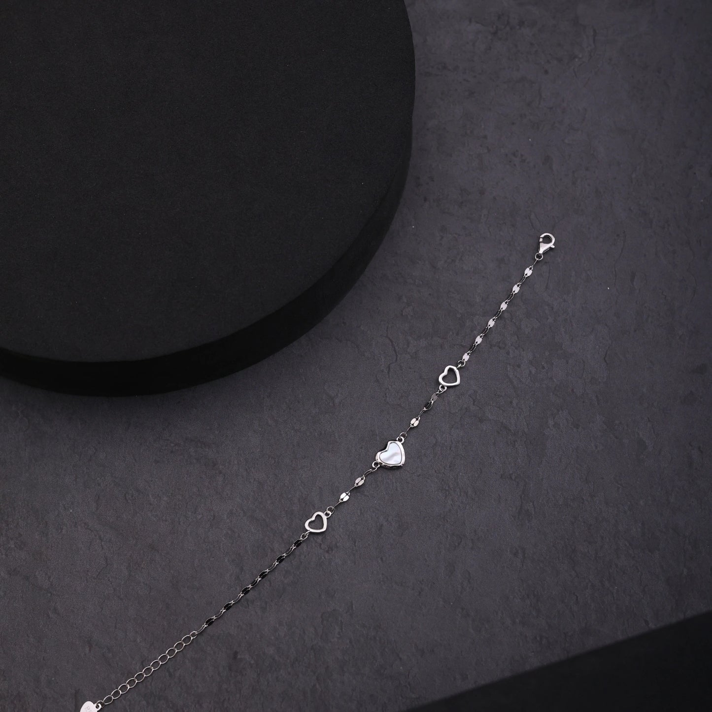 Silver Heart Charm Bracelet image 0