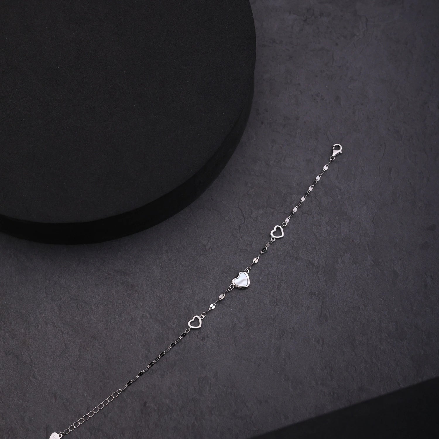 Silver Heart Charm Bracelet image 0