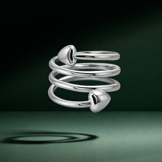 Silver Thorn Crown Ring image 0