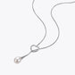 Alencia Heart Lariat Pearl Drop Set image 3