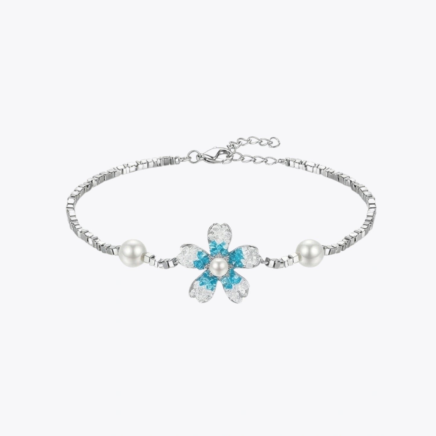Pearl Bloom Floral Bracelet – 4 Color Variations image 2