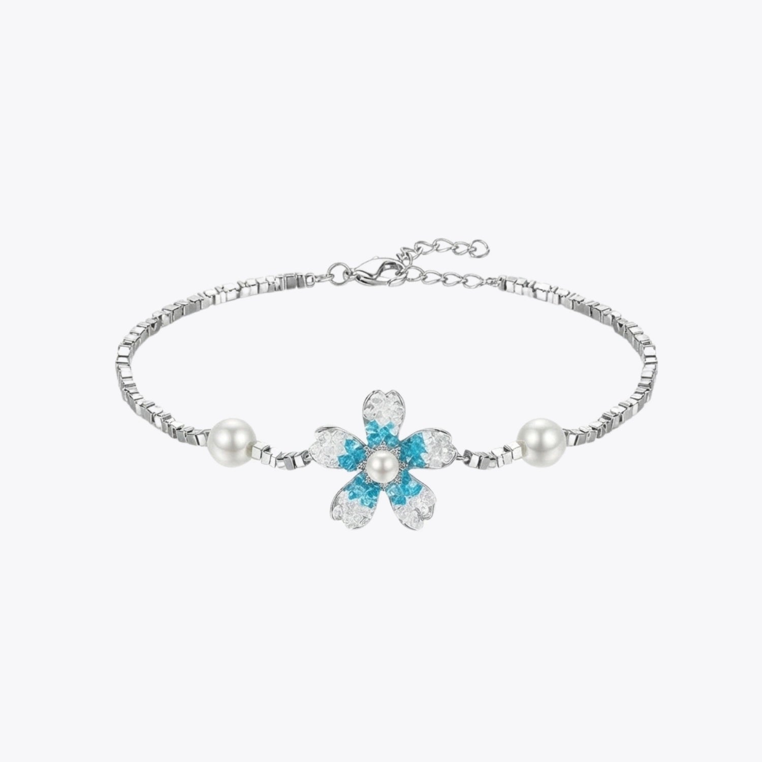 Pearl Bloom Floral Bracelet – 4 Color Variations image 2