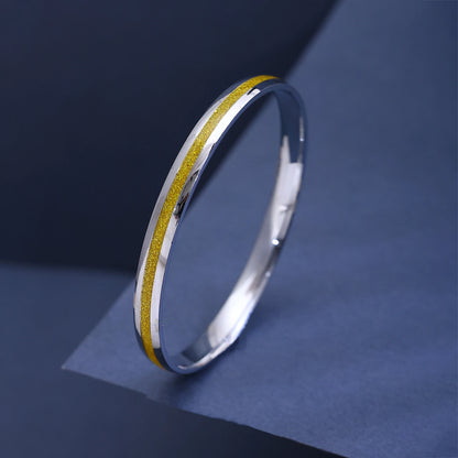 The Alencia Urban Glitter Dual-Tone Bangle image 0