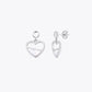 Heart Pearl Silver Drop Earrings image 2