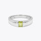 Alencia Prism Solitaire Silver Ring – 3 Stone Variations - Yellow, 13 image