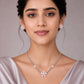 Aqua Bloom Pearl Necklace &amp; Earrings Combo image 6