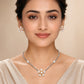 Aqua Bloom Pearl Necklace &amp; Earrings Combo image 16