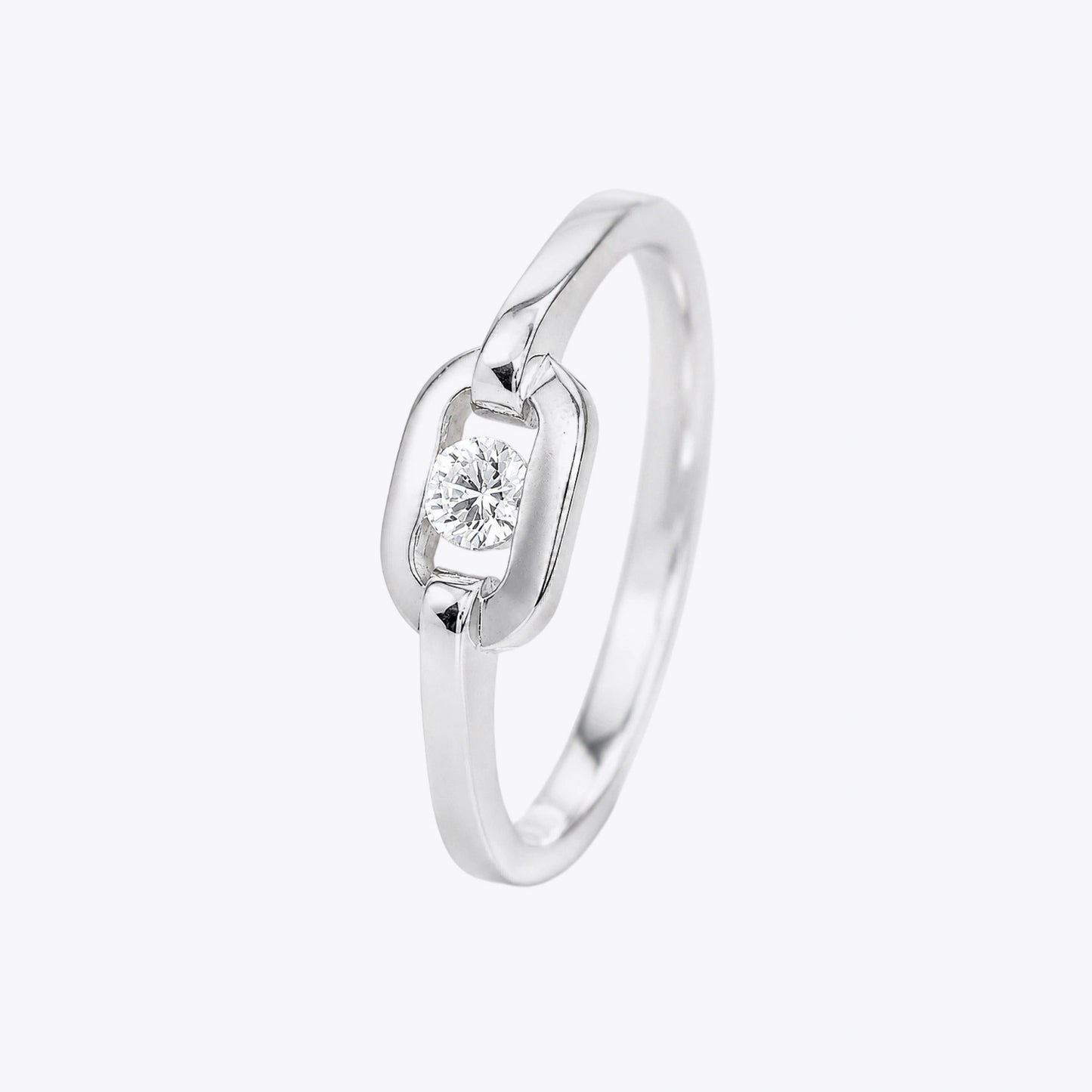 The Alencia Urban Serenade Crown Solitaire Ring image 2