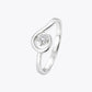 The Alencia Urban Serenade Teardrop Bypass Solitaire Ring image 2
