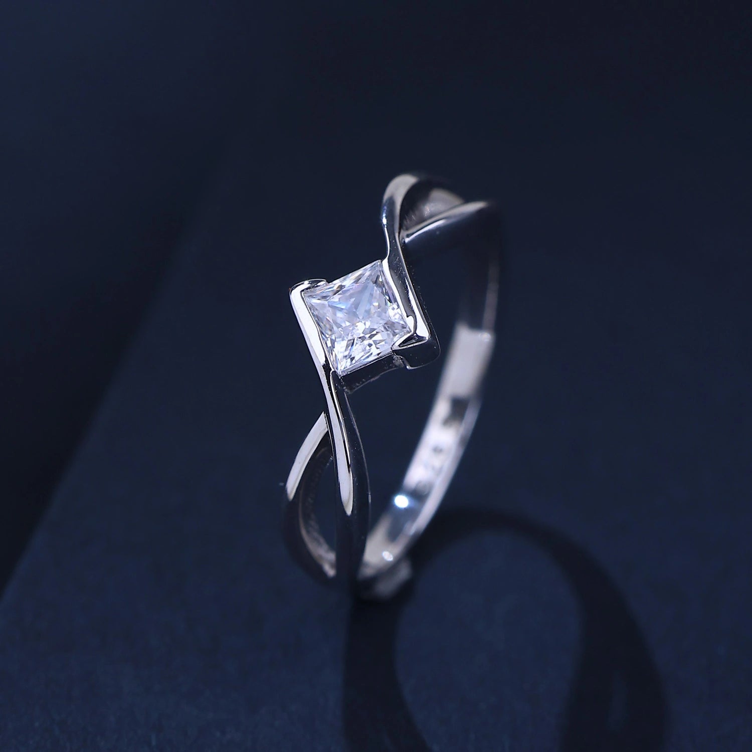 The Alencia Urban Serenade Princess Twist Ring image 0