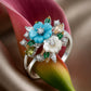 Aqua Bloom Statement Ring image 0