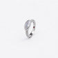 Marquise Solitaire Beaded Band Ring image 2