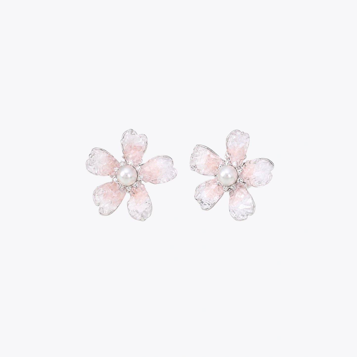 Aqua Bloom Pearl Necklace &amp; Earrings Combo image 9
