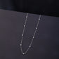 Silver Heart Station Chain Necklace image 0