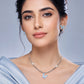ALENCIA Azure Blossom Crystal &amp; Pearl Jewelry Set image 1