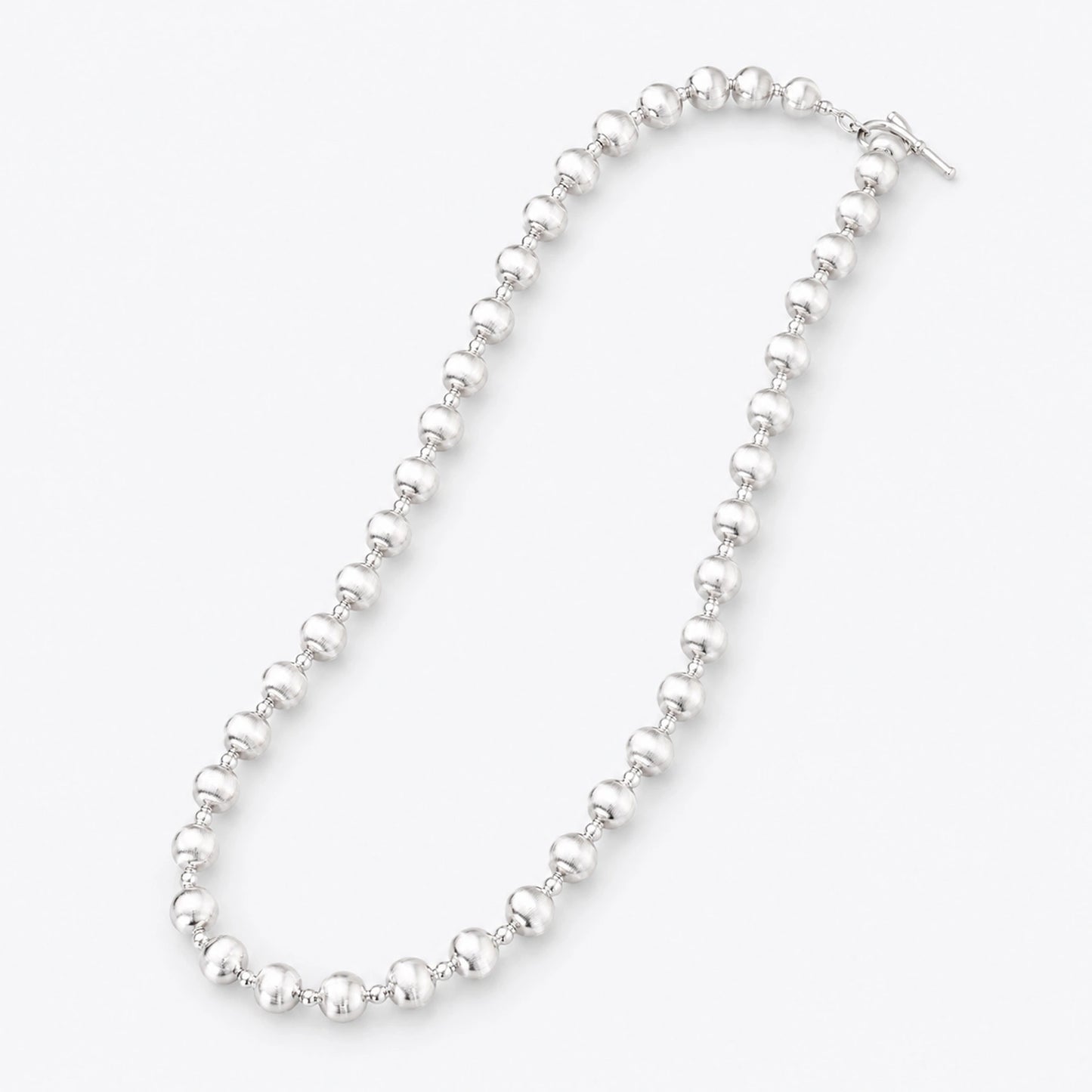 Silver Bead Necklace image 2