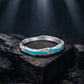 Aqua Wave Silver Ring image 0